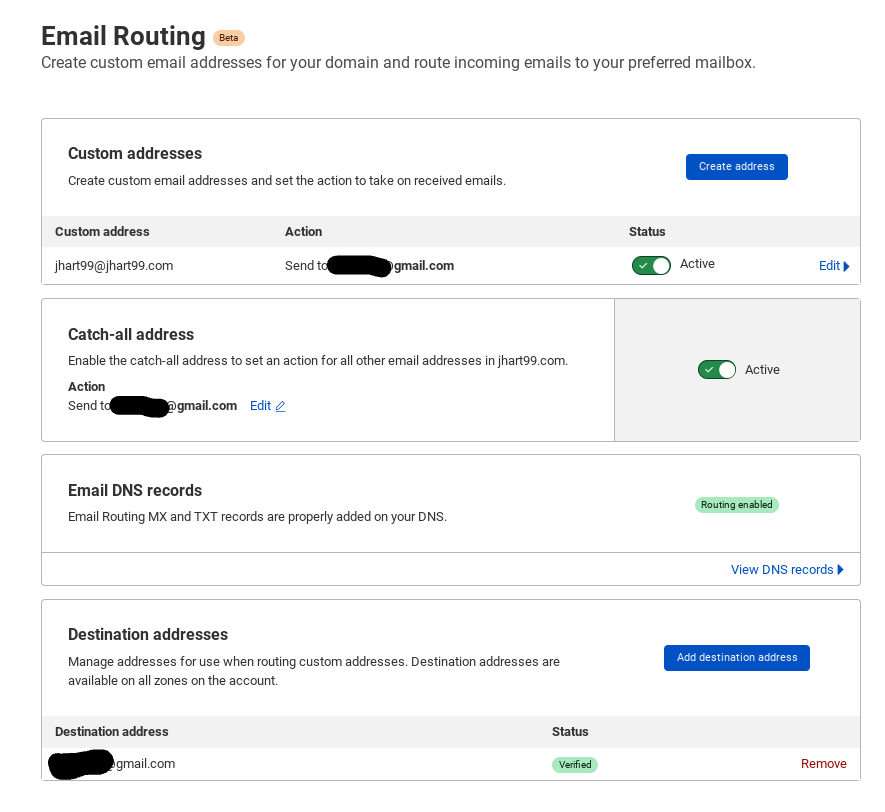 Cloudflare Email Setup